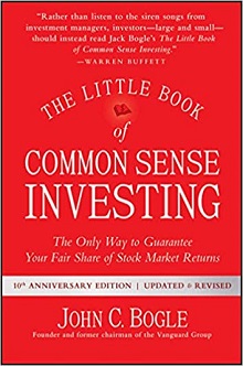 book cover for 'The Little Book of Common Sense Investing'