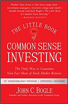 book cover for 'The Little Book of Common Sense Investing'